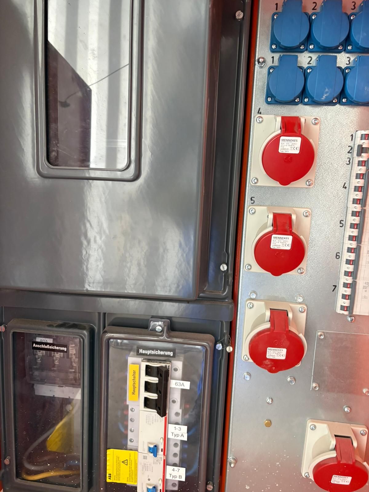 Baustromverteiler Steidele, Anschlussverteiler nach EN 61439-4