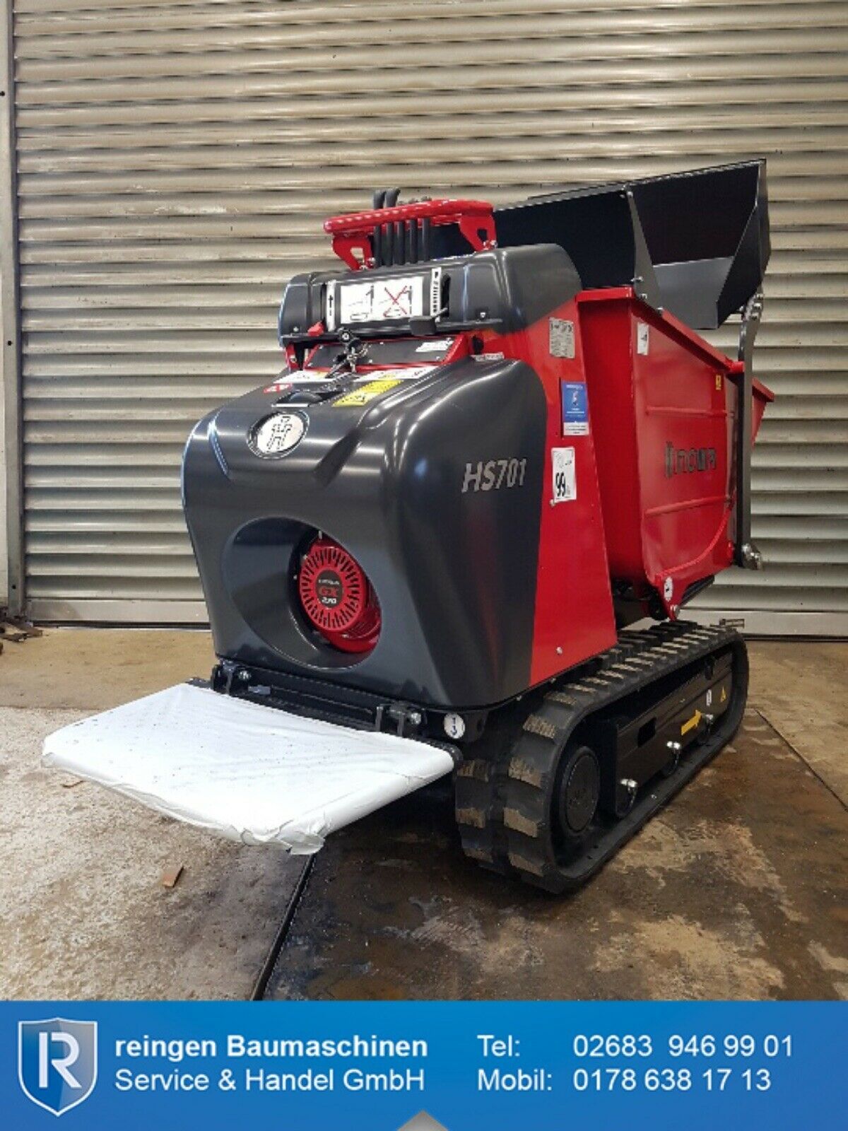 Dumper Hinowa HS701, 700 kg Nutzlast, Selbstladeeinrichtung