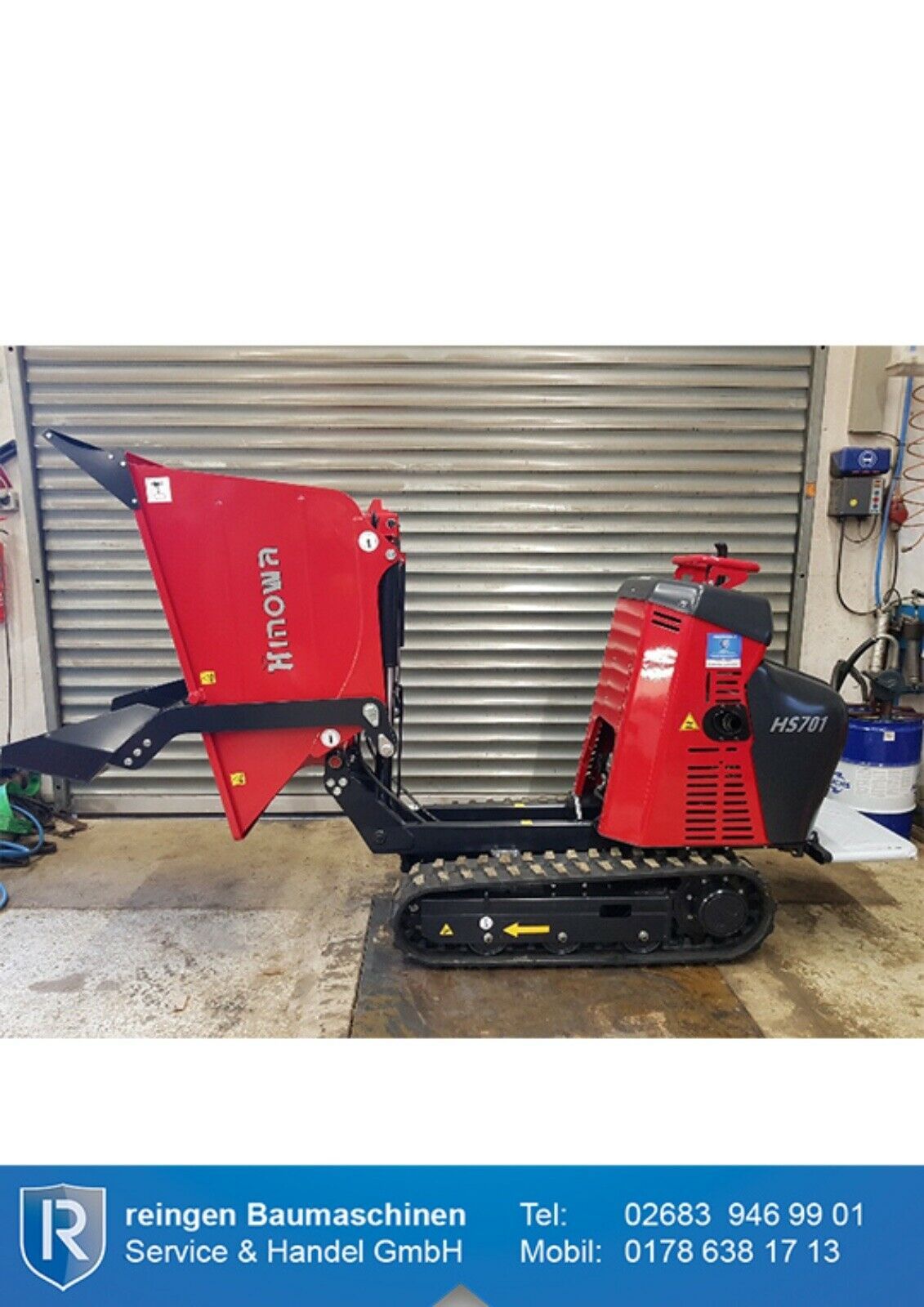 Dumper Hinowa HS701, 700 kg Nutzlast, Selbstladeeinrichtung