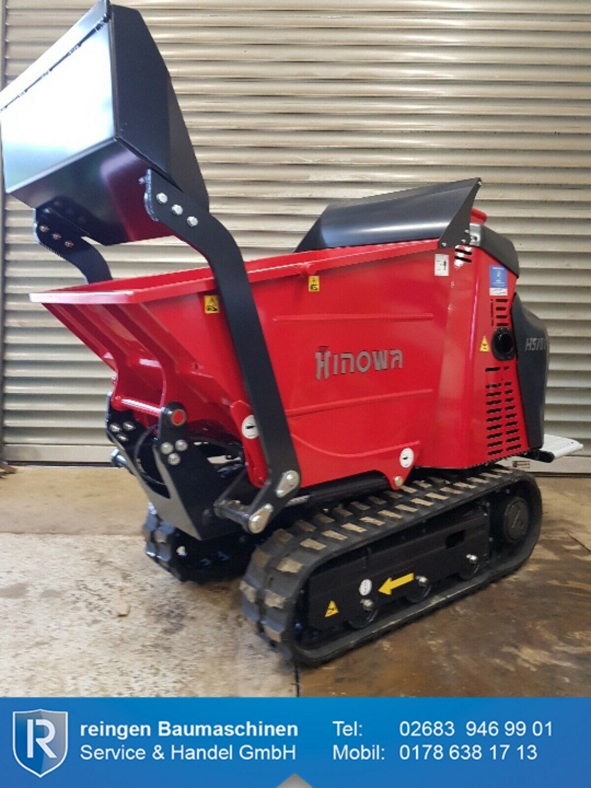 Dumper Hinowa HS701, 700 kg Nutzlast, Selbstladeeinrichtung