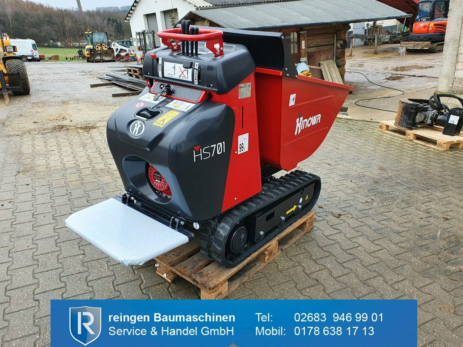 Minidumper Hinowa HS701, Honda GX270, Mulde 0,34 m³, 8,4 PS
