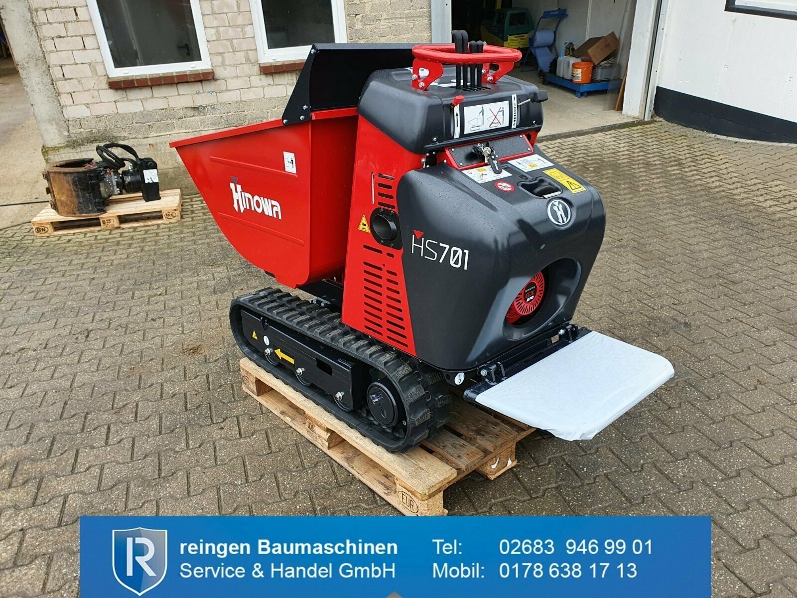 Minidumper Hinowa HS701, Honda GX270, Mulde 0,34 m³, 8,4 PS