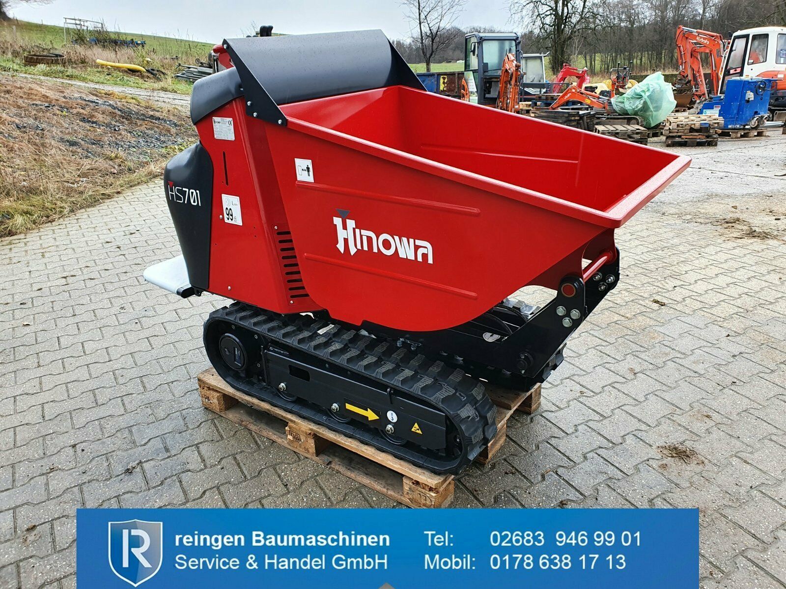 Minidumper Hinowa HS701, Honda GX270, Mulde 0,34 m³, 8,4 PS