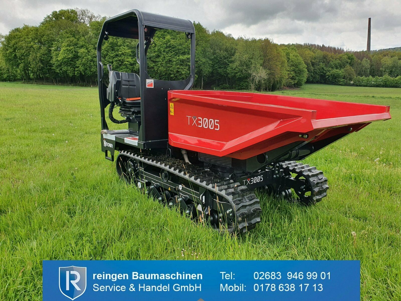 Kettendumper Hinowa TX3005, 2022, drehbare Mulde, 50 PS
