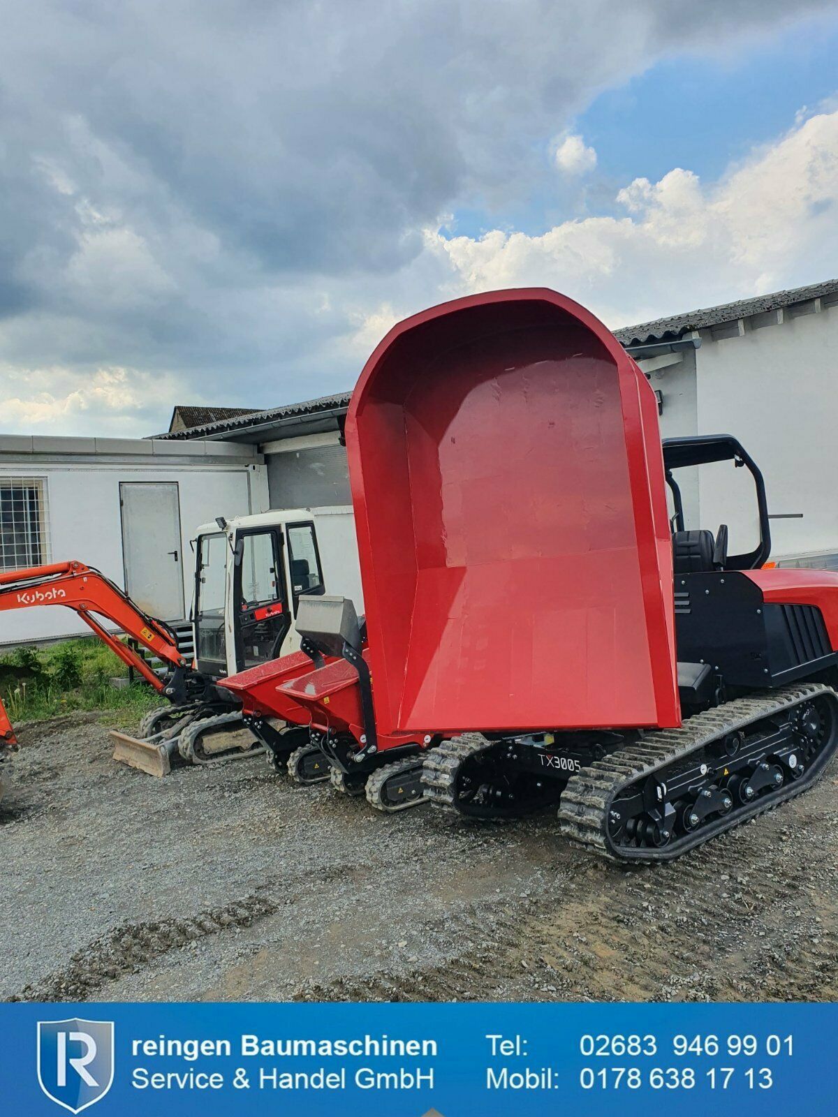 Kettendumper Hinowa TX3005, 2022, drehbare Mulde, 50 PS