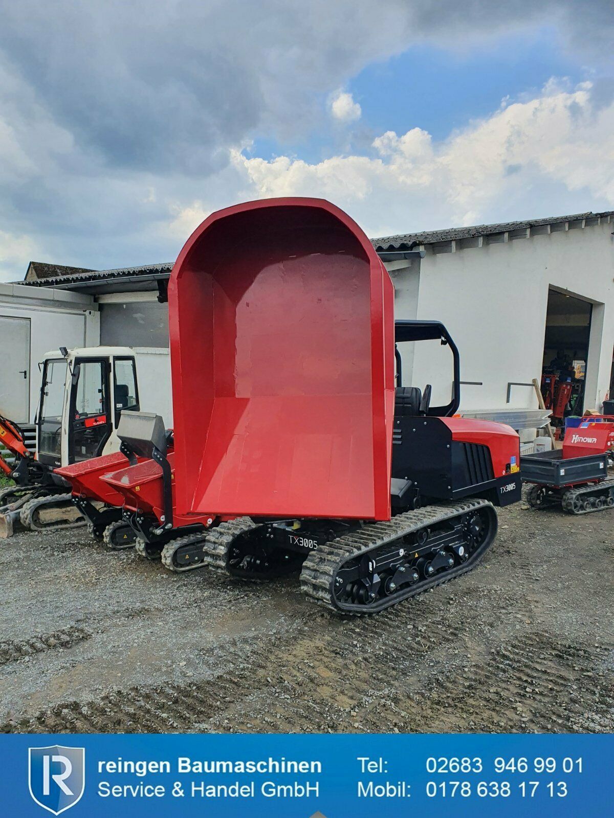 Kettendumper Hinowa TX3005, 2022, drehbare Mulde, 50 PS