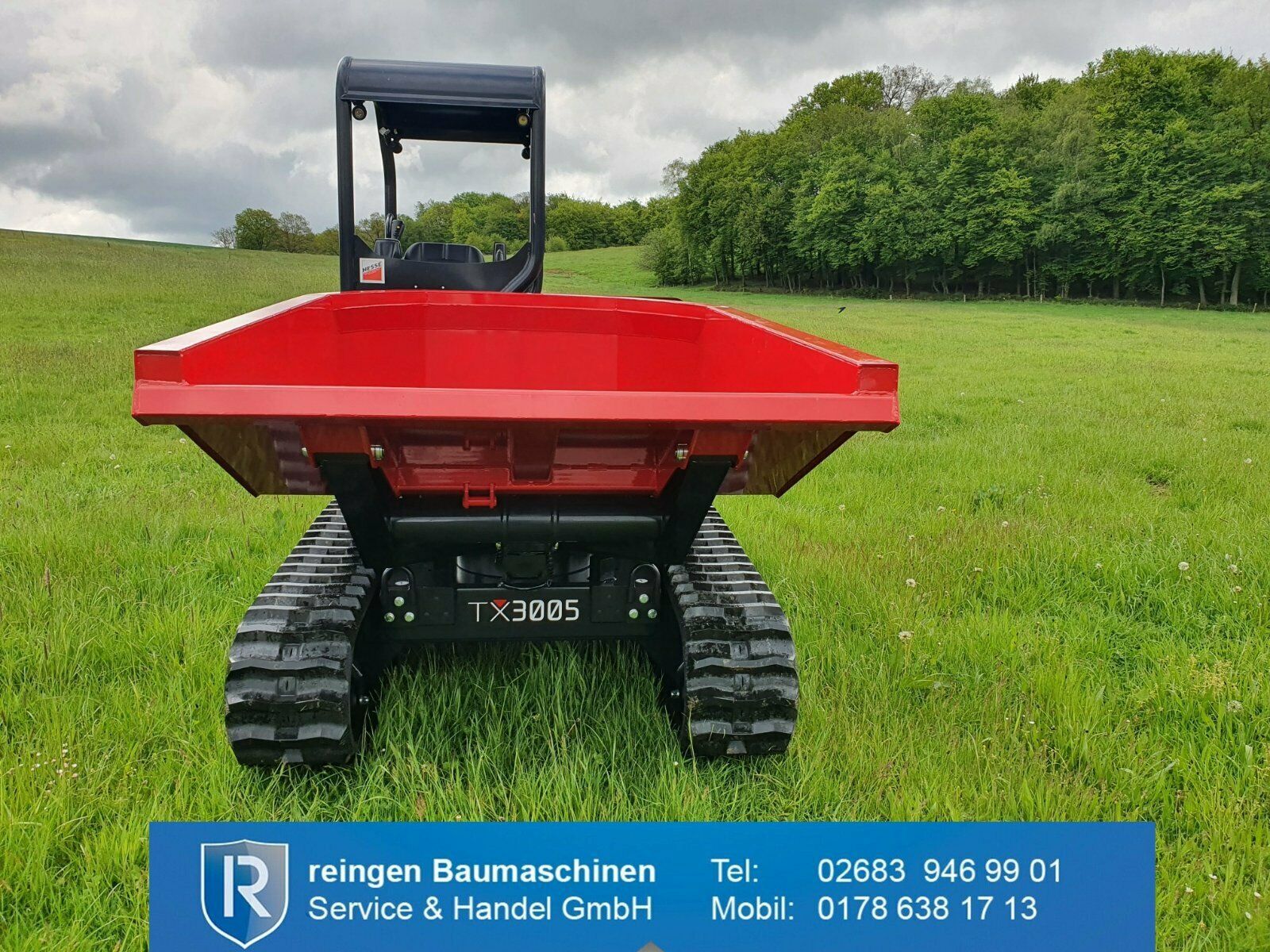 Kettendumper Hinowa TX3005, 2022, drehbare Mulde, 50 PS