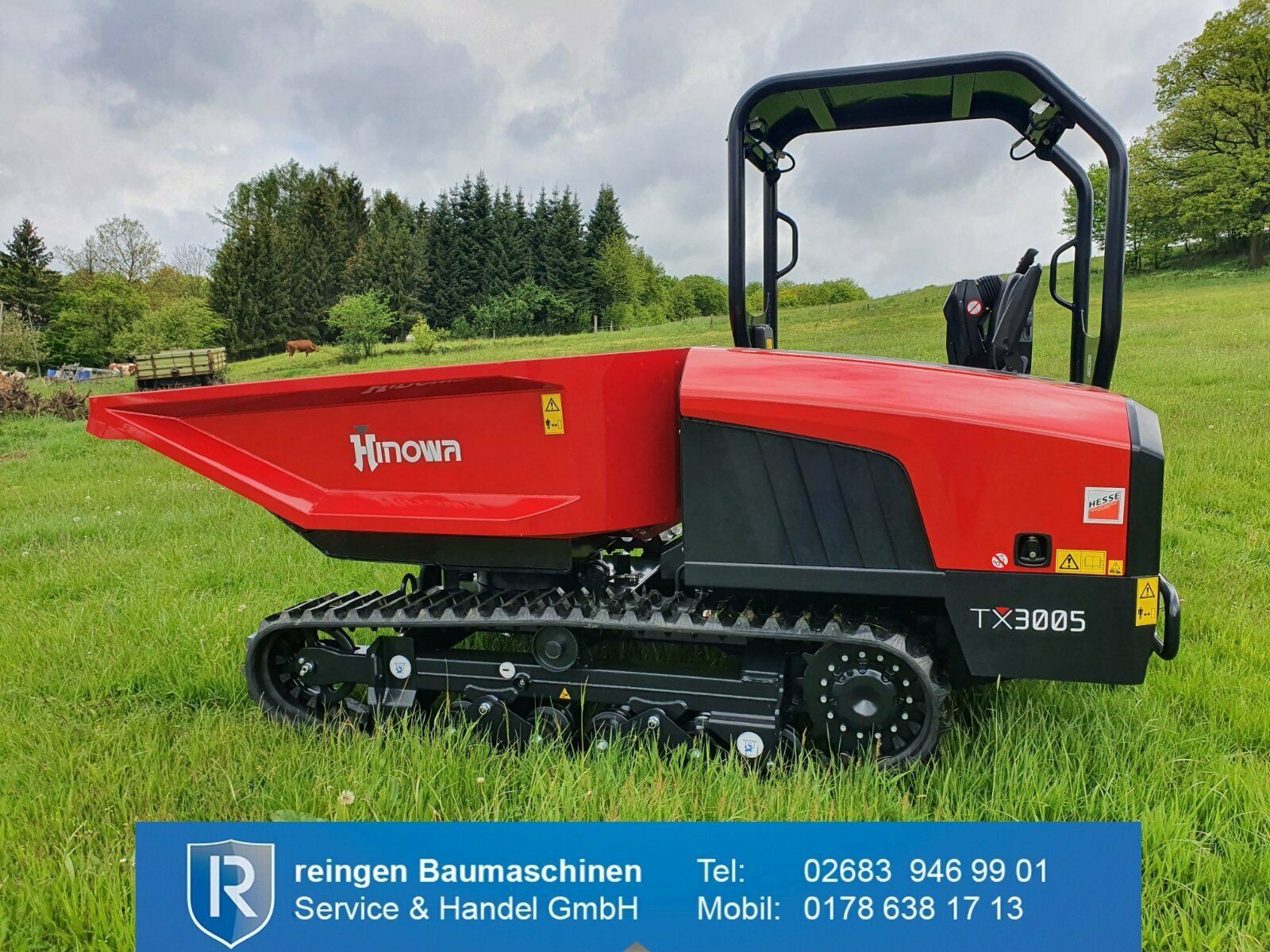 Kettendumper Hinowa TX3005, 2022, drehbare Mulde, 50 PS