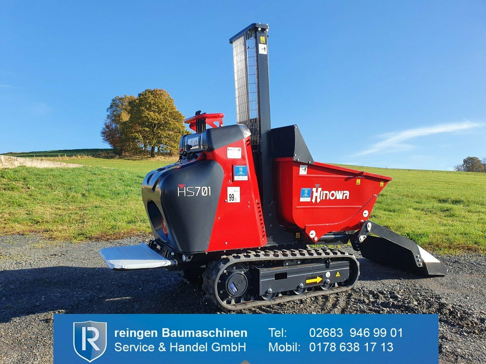 Minidumper Hinowa HS701, neu, Selbstlader mit Hochentleerung