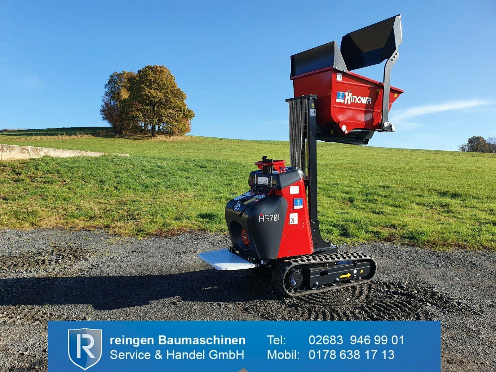 Minidumper Hinowa HS701, neu, Selbstlader mit Hochentleerung