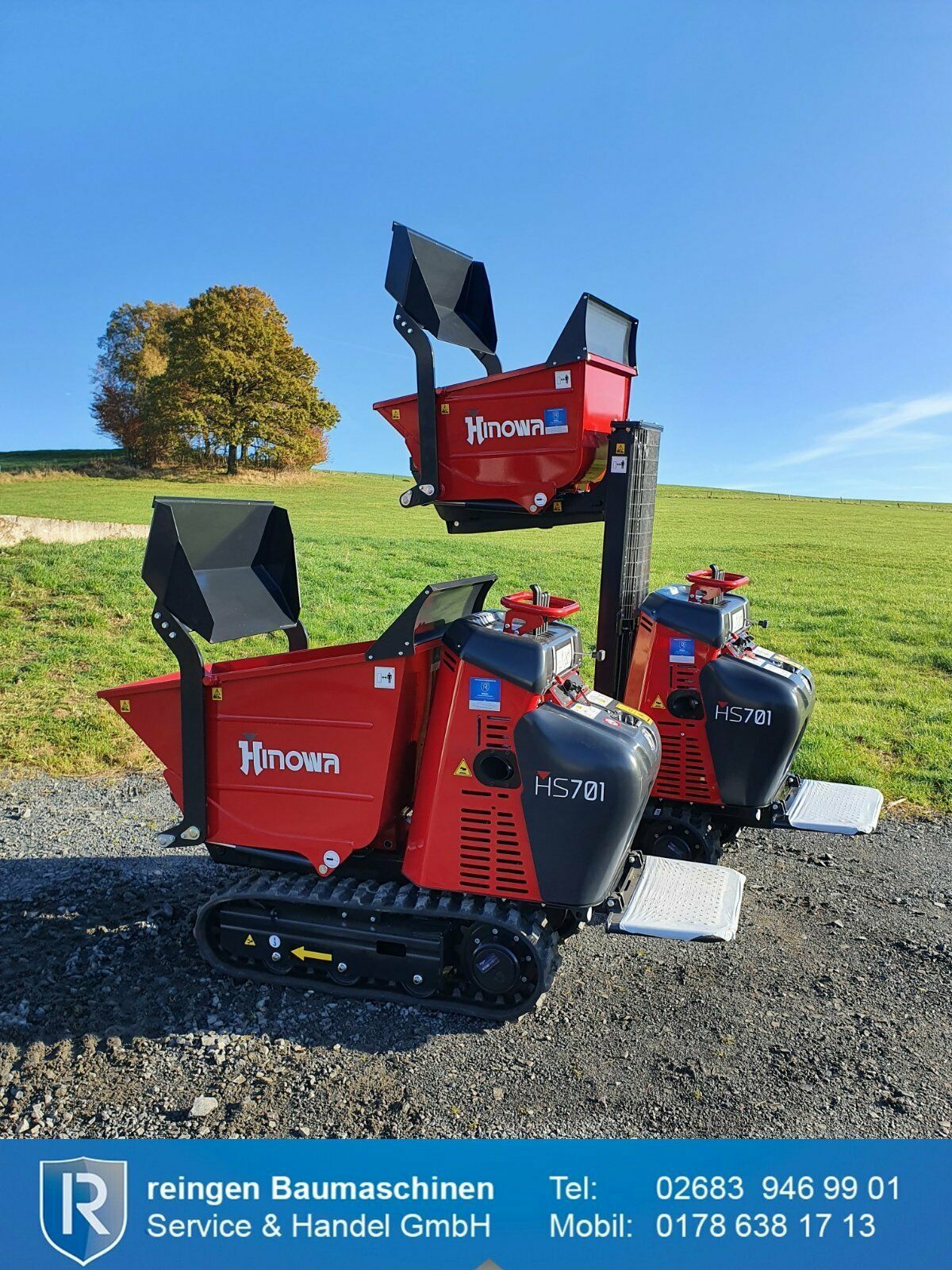 Minidumper Hinowa HS701, neu, Selbstlader mit Hochentleerung