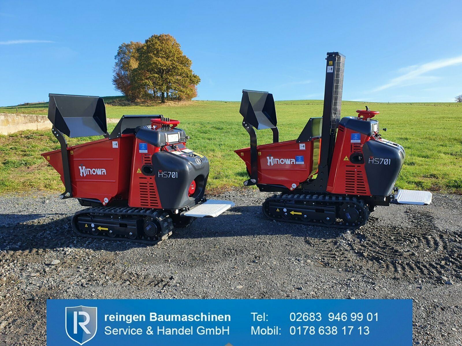 Minidumper Hinowa HS701, neu, Selbstlader mit Hochentleerung
