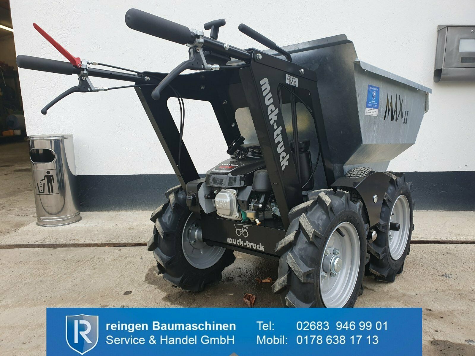 Motorschubkarre Muck Truck Max II, gebraucht, 500 kg Nutzlast