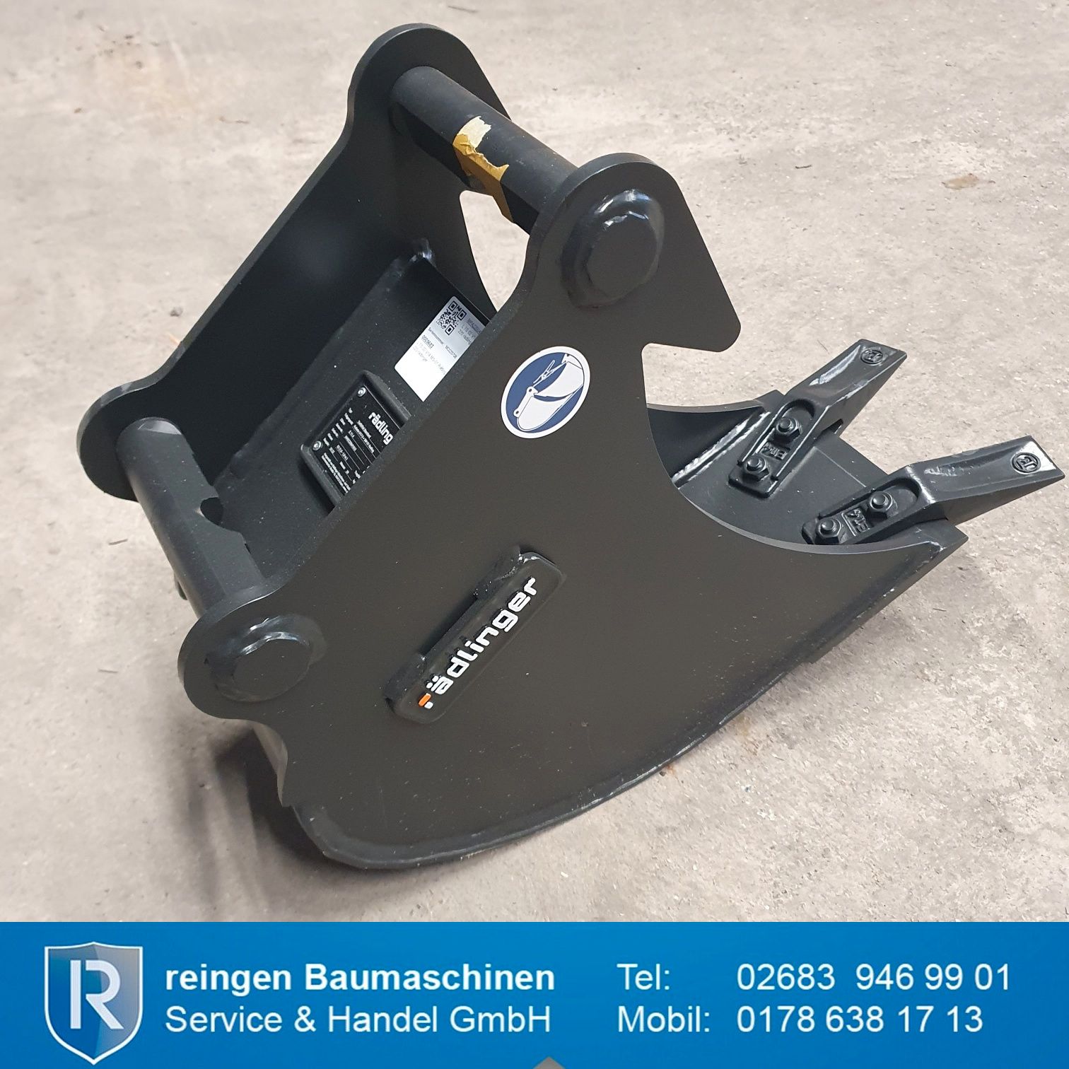 Tieflöffel Rädlinger Klasse 2, neu, 220 mm Breite, 23 Liter