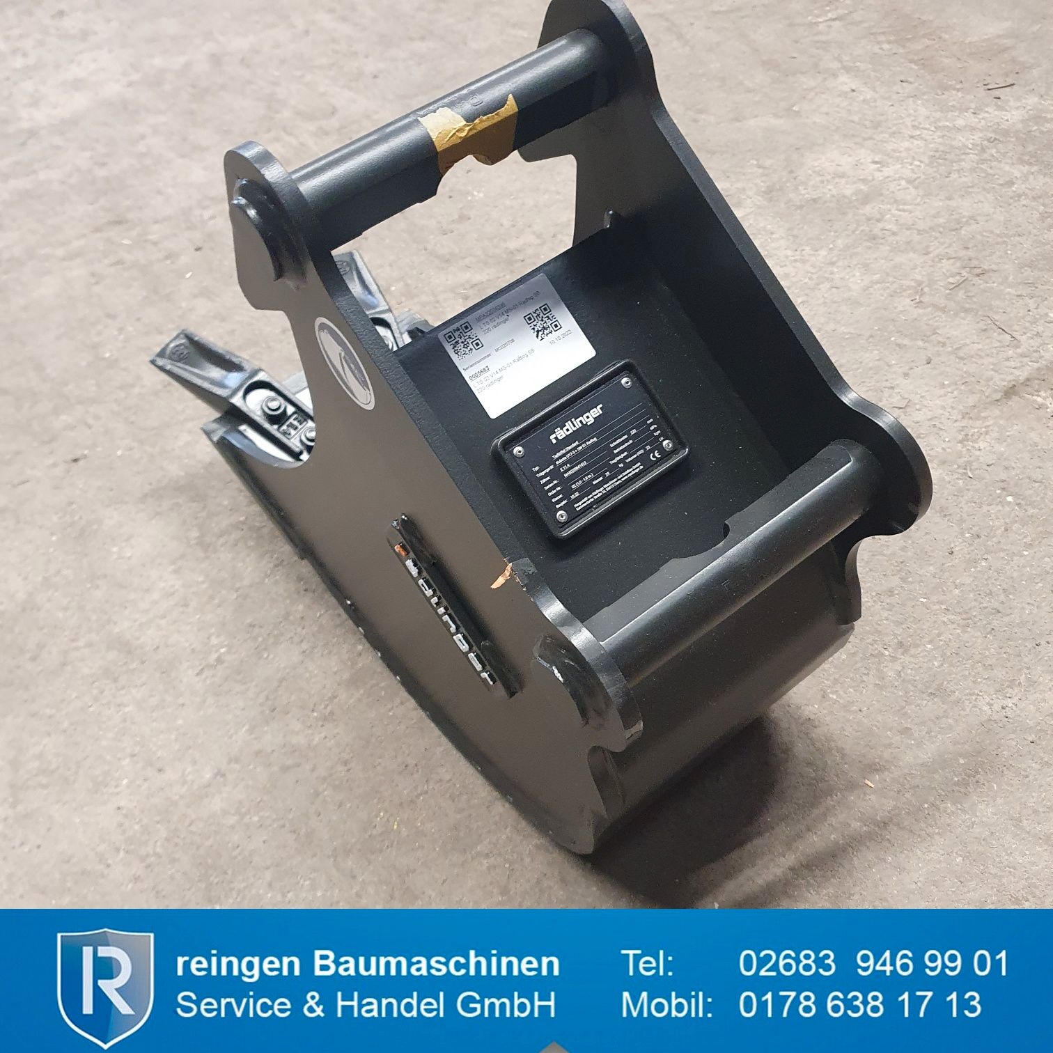 Tieflöffel Rädlinger Klasse 2, neu, 220 mm Breite, 23 Liter