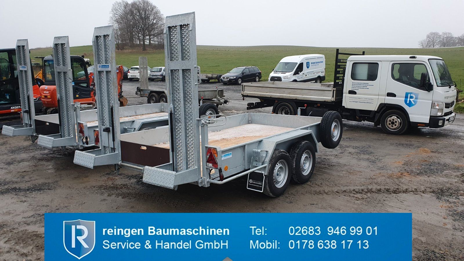 Minitieflader Blomenröhr Tandem, neu, 3.500 kg Gesamtgewicht