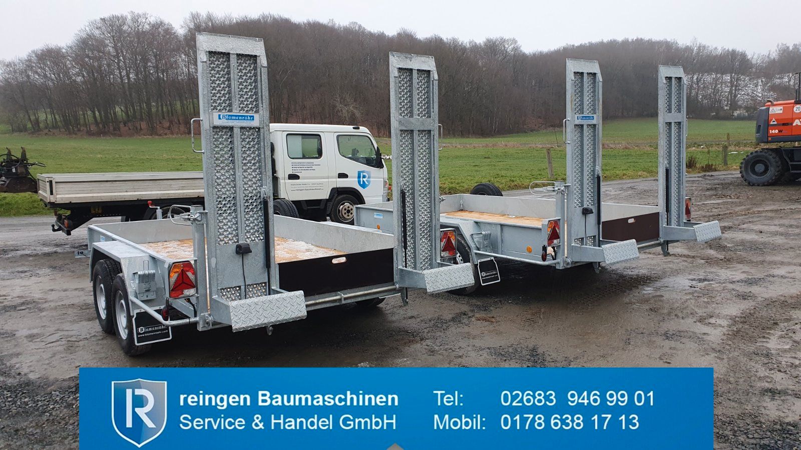 Minitieflader Blomenröhr Tandem, neu, 3.500 kg Gesamtgewicht