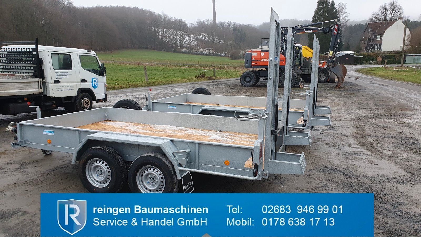 Minitieflader Blomenröhr Tandem, neu, 3.500 kg Gesamtgewicht