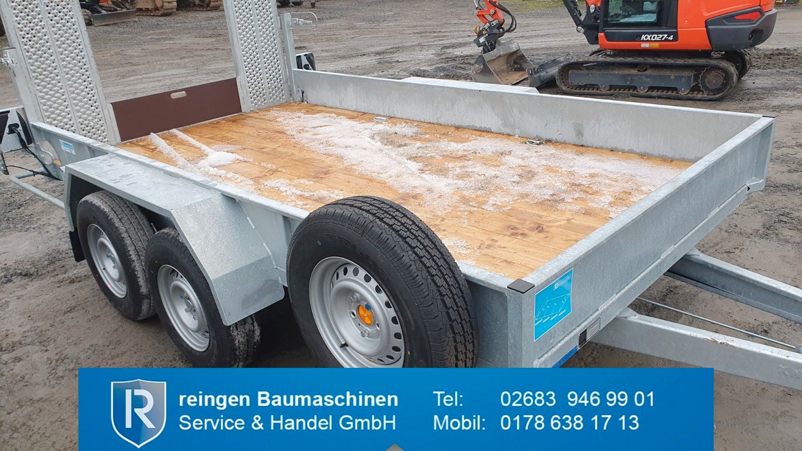 Minitieflader Blomenröhr Tandem, neu, 3.500 kg Gesamtgewicht