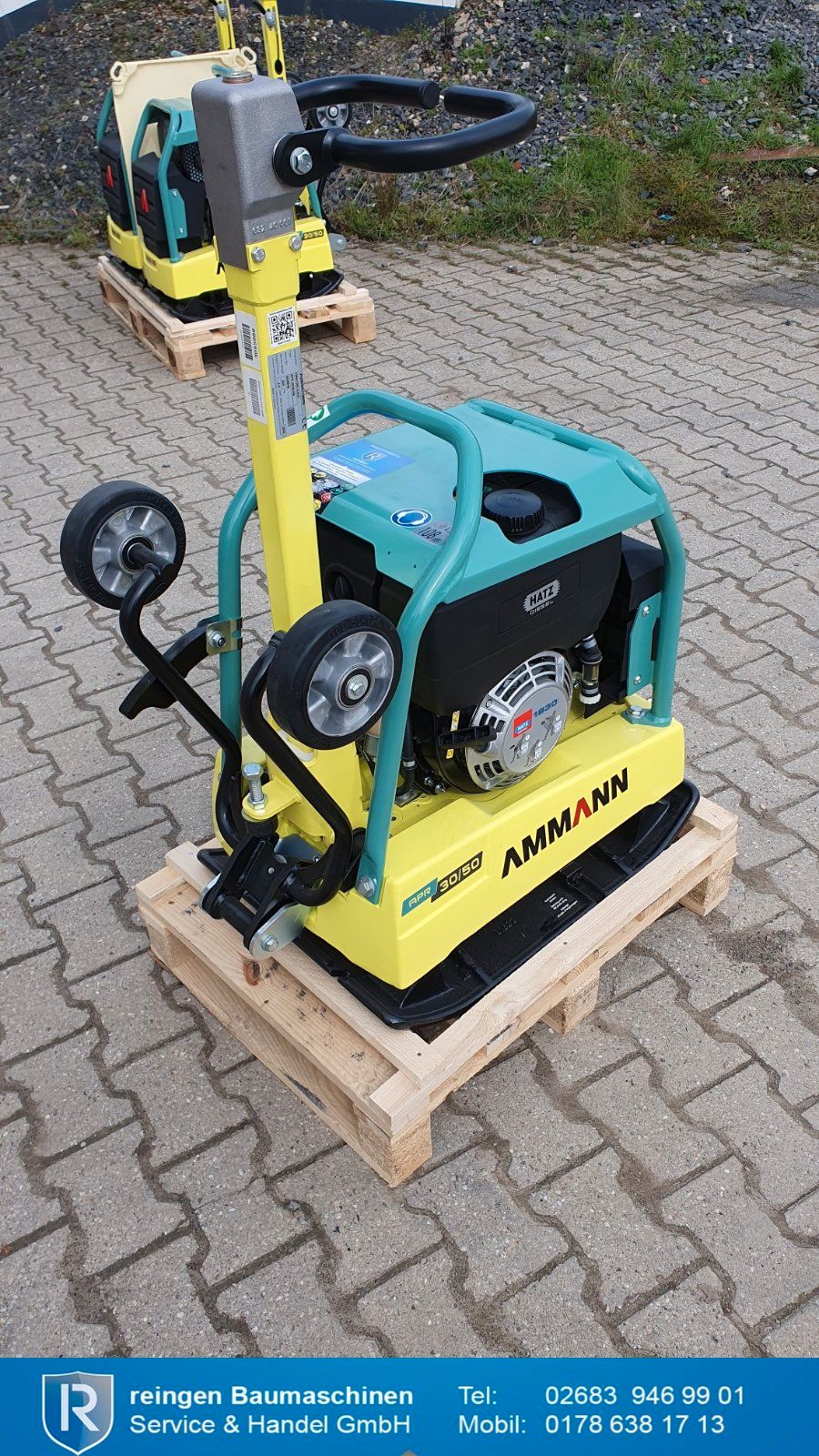Rüttelplatte Ammann APR 30/50 HA, 2023, neu, 224 kg, 4,5 kW