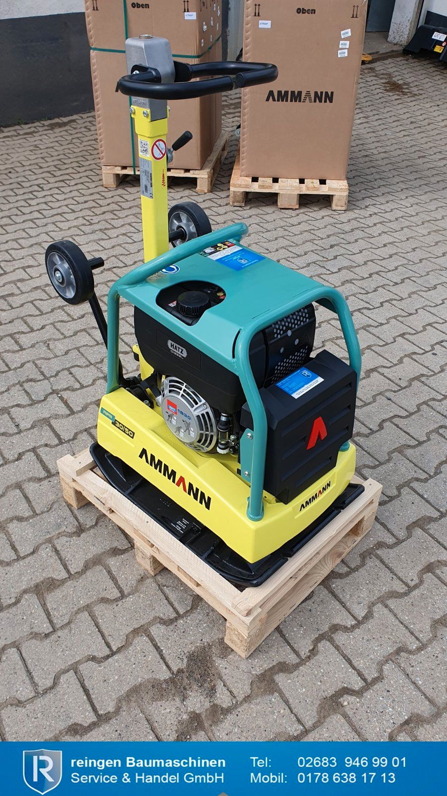 Rüttelplatte Ammann APR 30/50 HA, 2023, neu, 224 kg, 4,5 kW