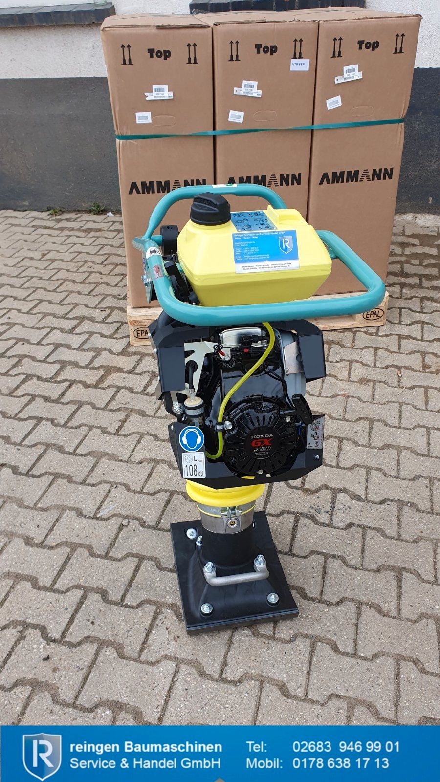 Vibrationsstampfer Ammann ATR68 P, neu, 67 kg Gewicht, 2,7 kW