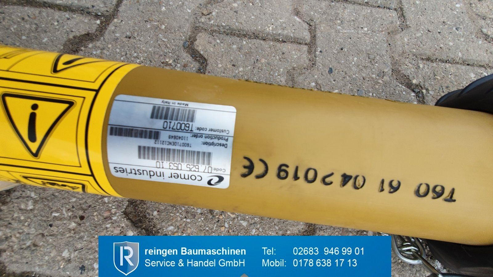 Gelenkwelle T60 Comer, 710 mm, mit Schnellverschlussgabel