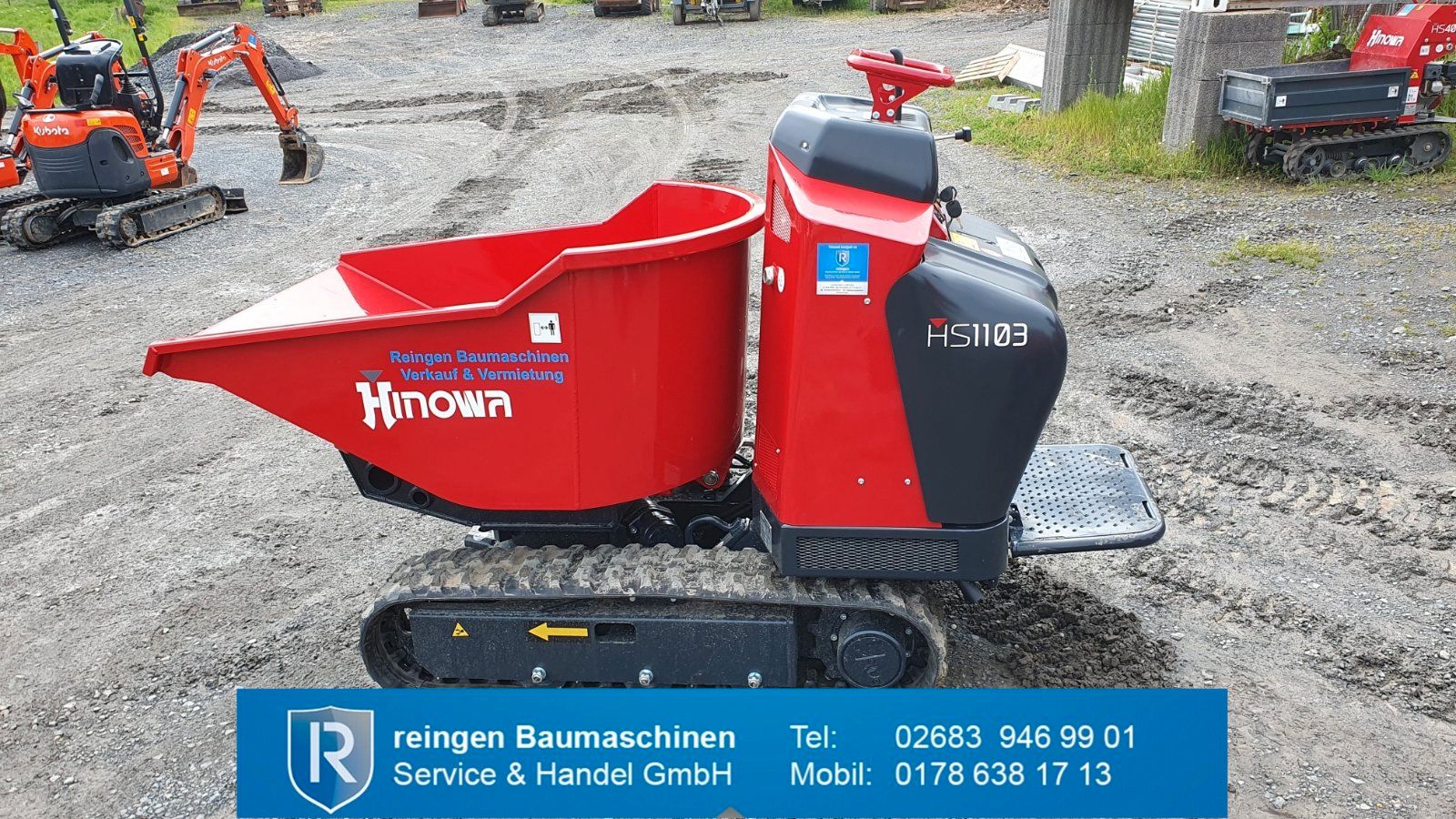 Minidumper Hinowa HS1103, neu, Drehmulde, Zuladung 1.000 kg
