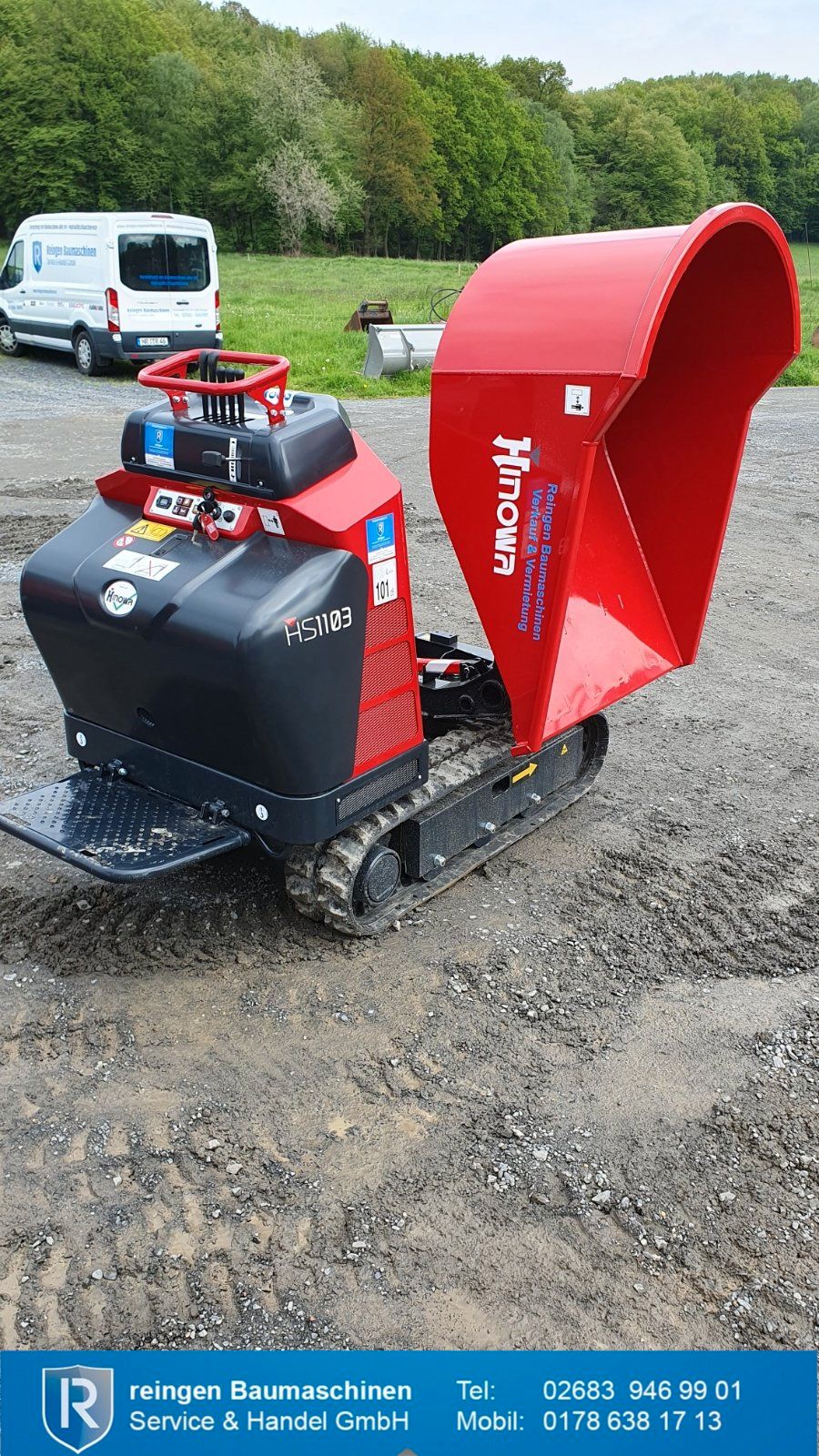 Minidumper Hinowa HS1103, neu, Drehmulde, Zuladung 1.000 kg
