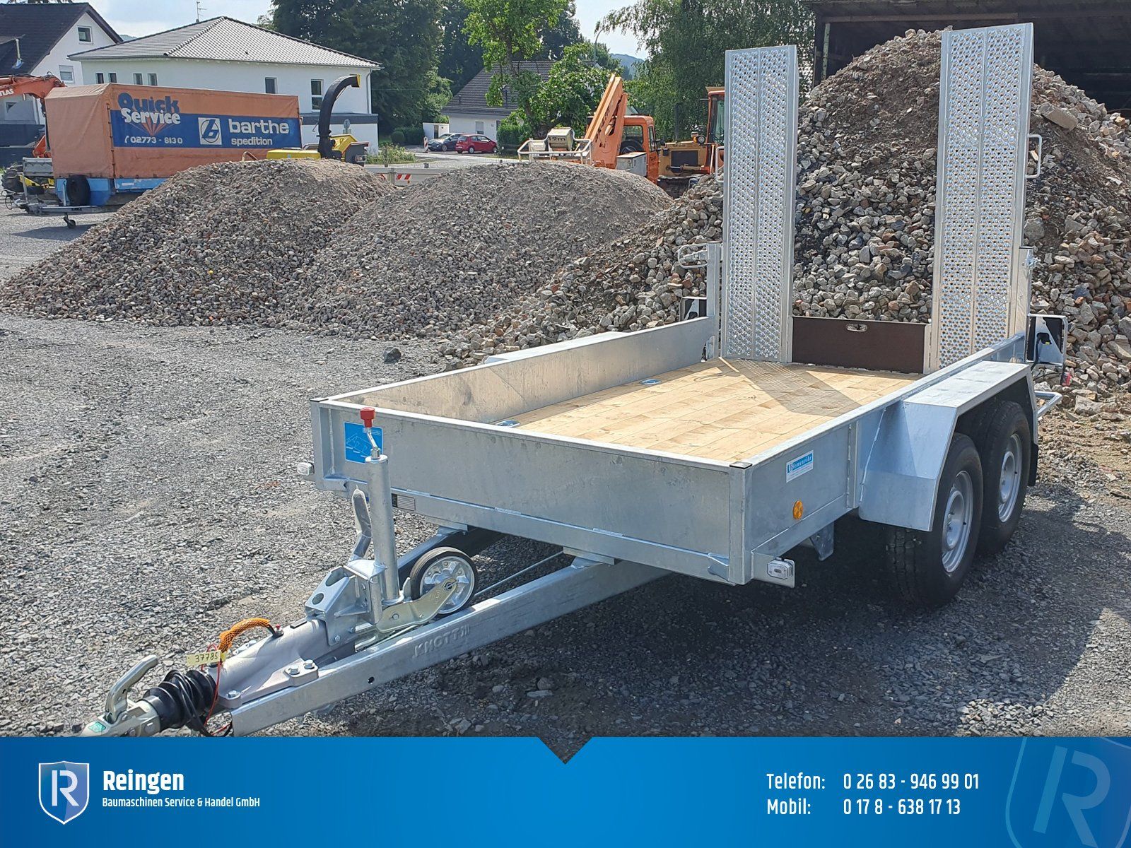 Tandem-Minitieflader Blomenröhr, neu, 2.700 kg Nutzlast