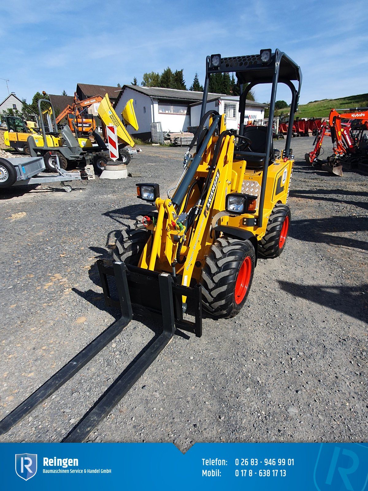 Miniradlader Knikmops KM130H, 25 PS, 1.500 kg Eigengewicht