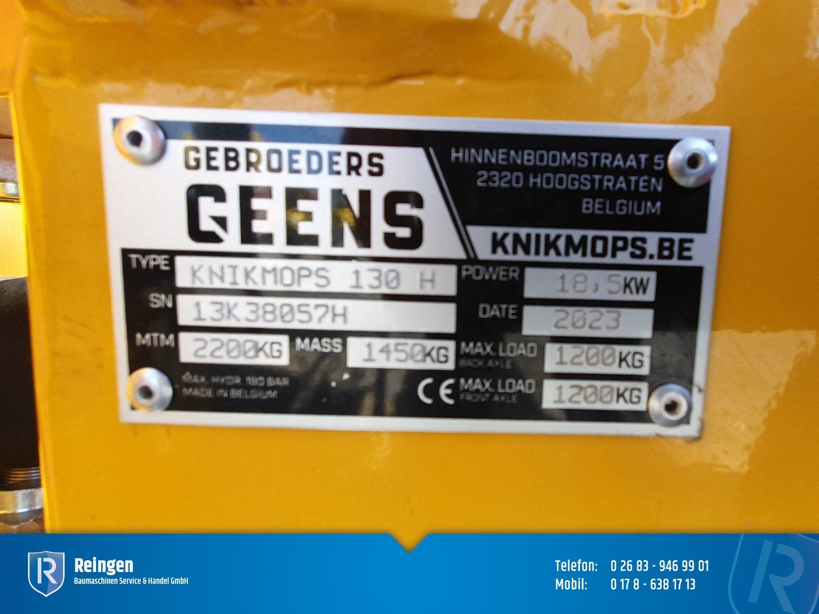 Miniradlader Knikmops KM130H, 25 PS, 1.500 kg Eigengewicht
