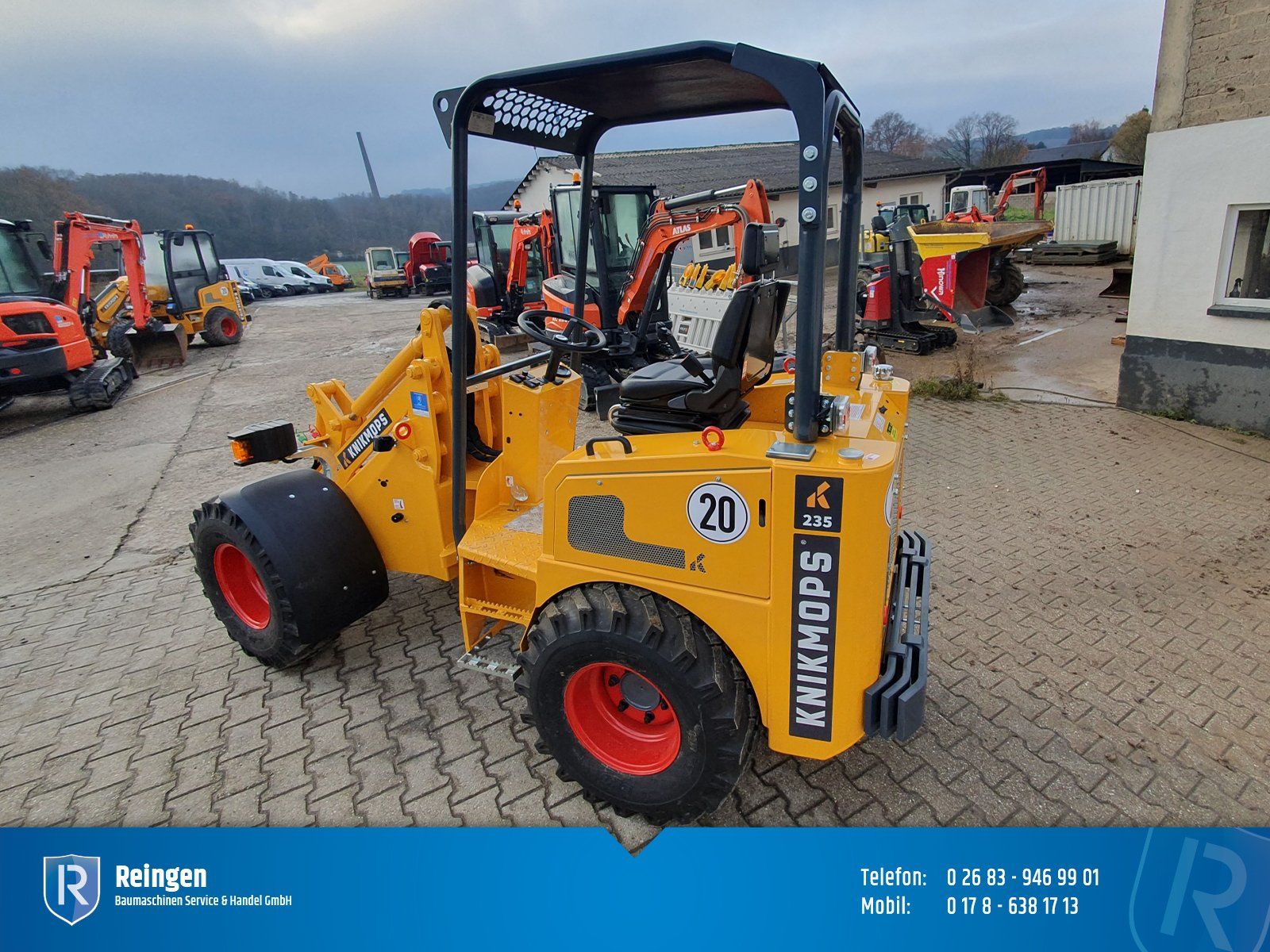 Miniradlader Knikmops KM 235, neu, Kubota 19 kW/25 PS, 4WD