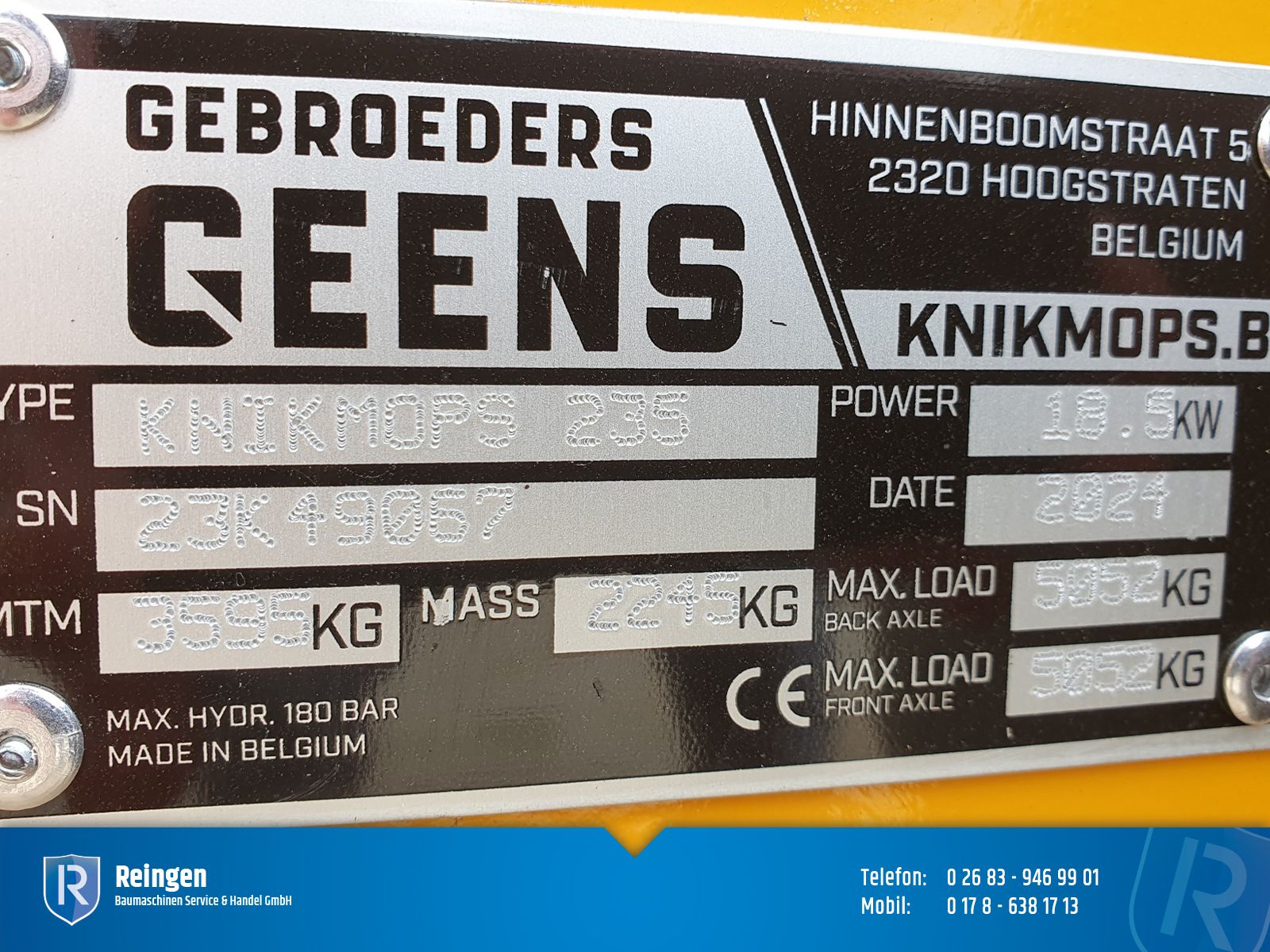 Miniradlader Knikmops KM 235, neu, Kabine und Schnellwechsler