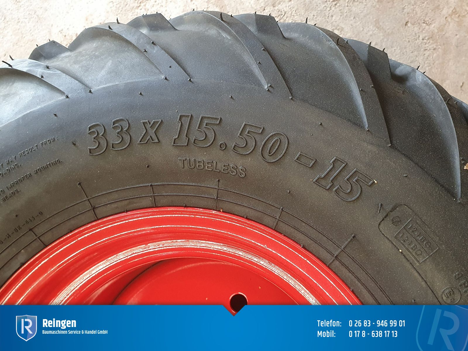 Kompletträder für Knikmops KM250TE, KM250, KM235, KM180, neu