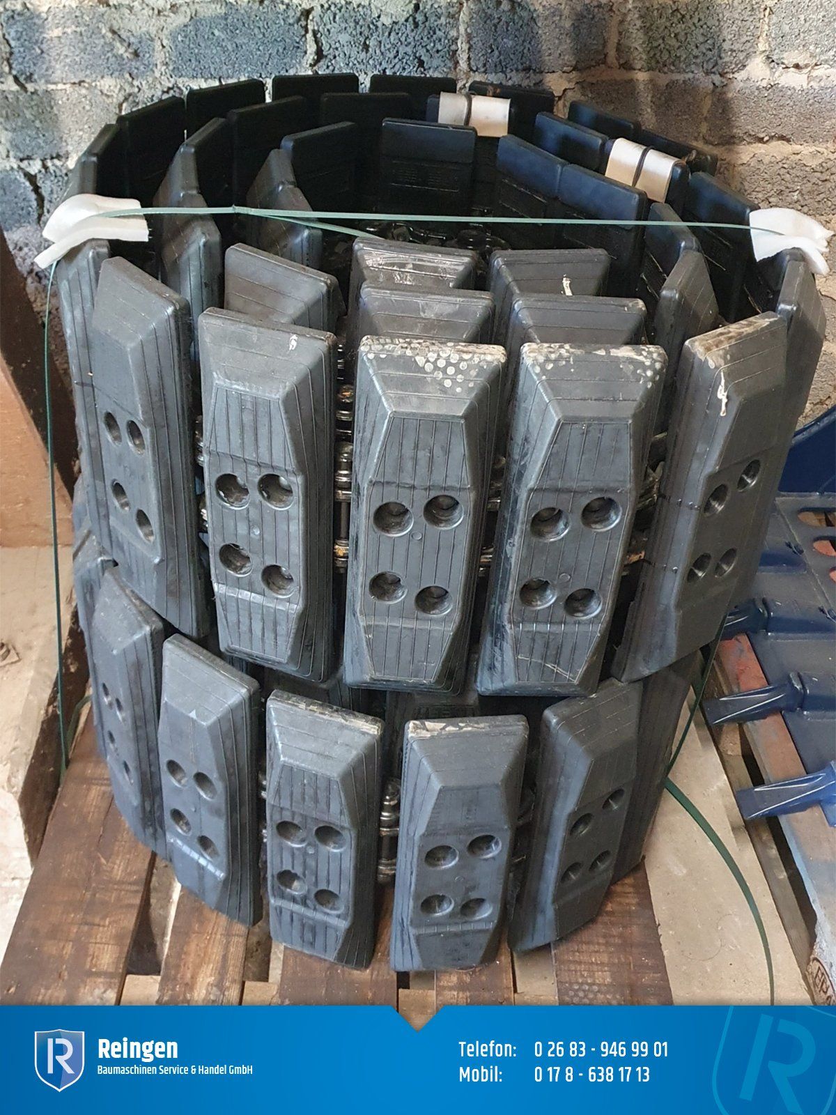 Gummipads Kubota KX060-5, Bodenplatten für Kettenlaufwerk