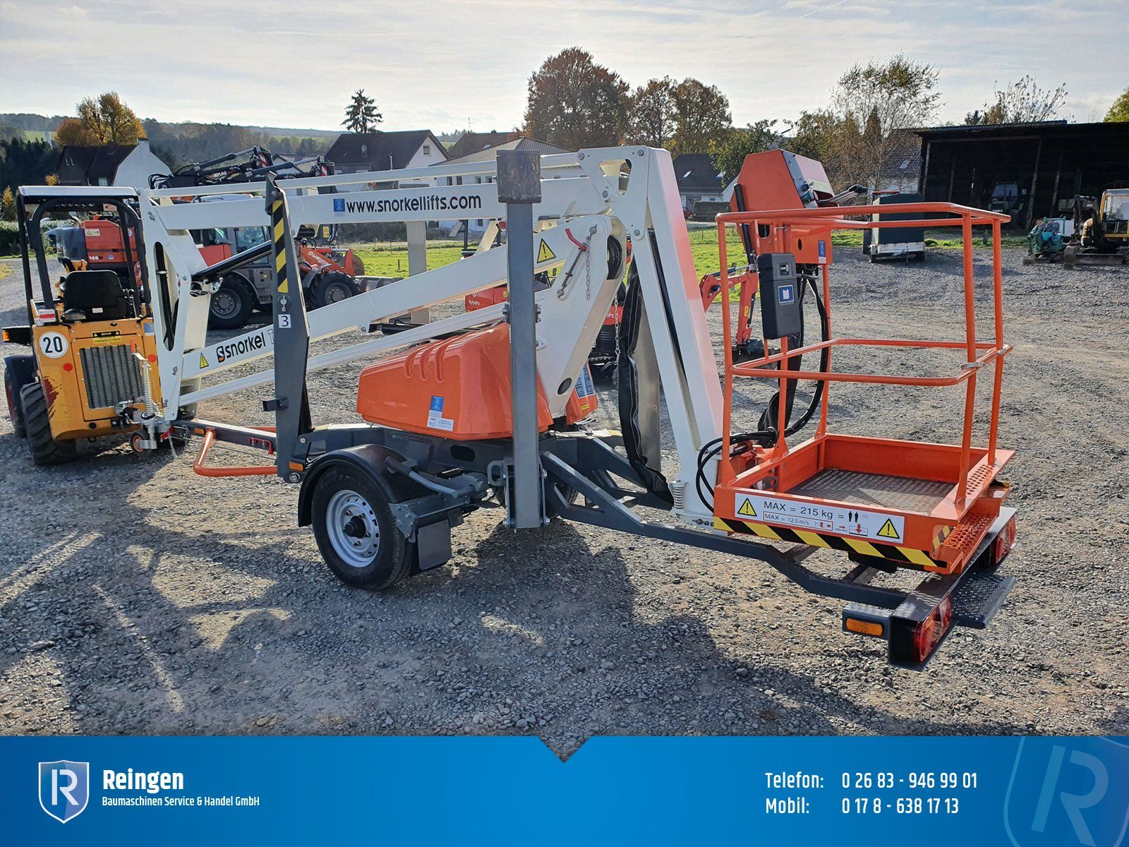 Arbeitsbühne Snorkel TL37J, Baujahr 2021, 1.800 kg Leergewicht