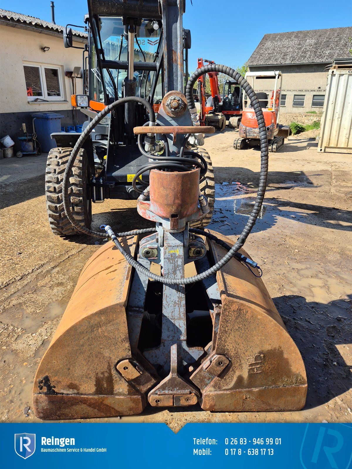 Zweischalengreifer Böttcher, Bagger 12 bis 25 t, Öffnung 1,4 m