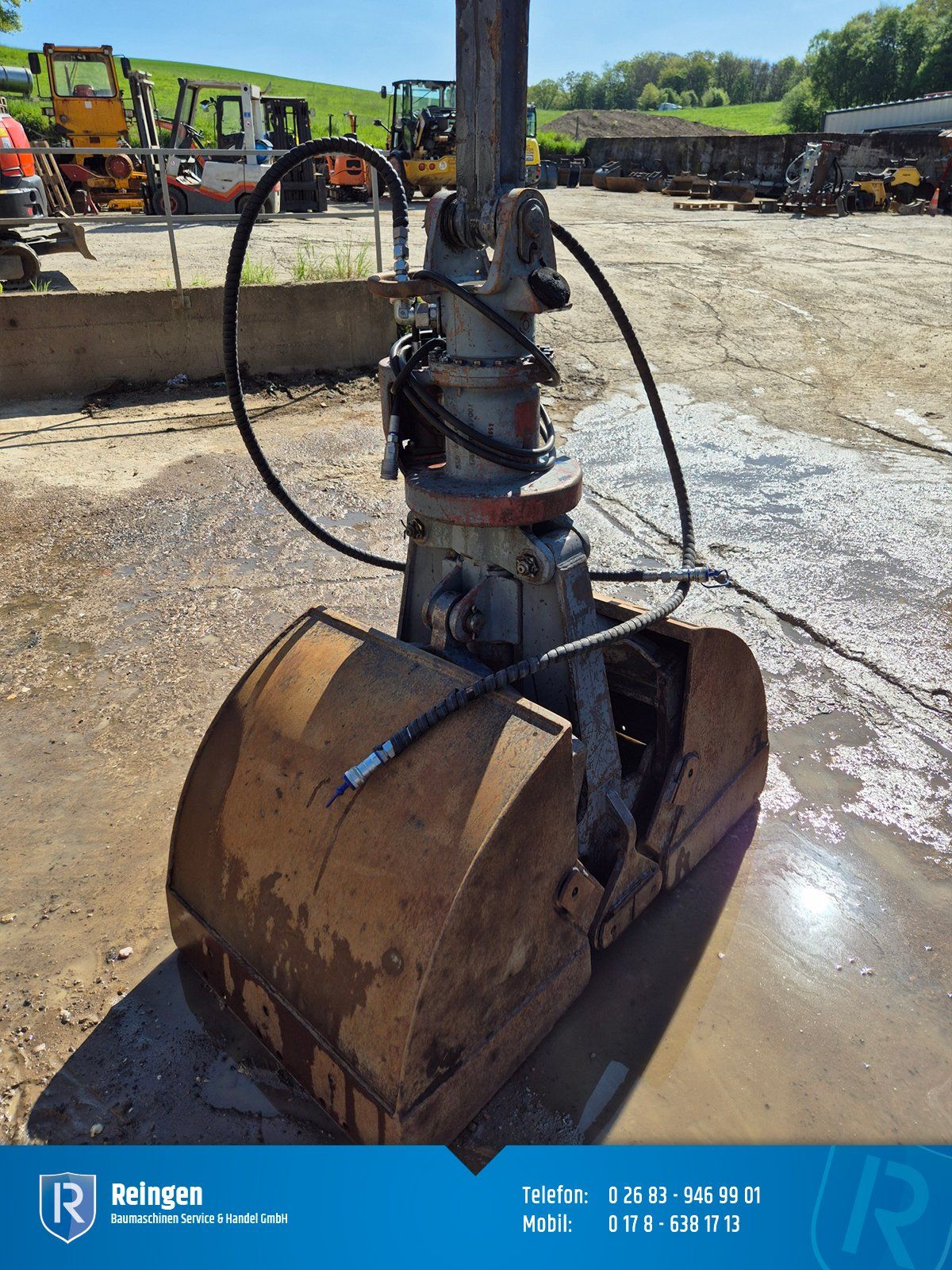 Zweischalengreifer Böttcher, Bagger 12 bis 25 t, Öffnung 1,4 m