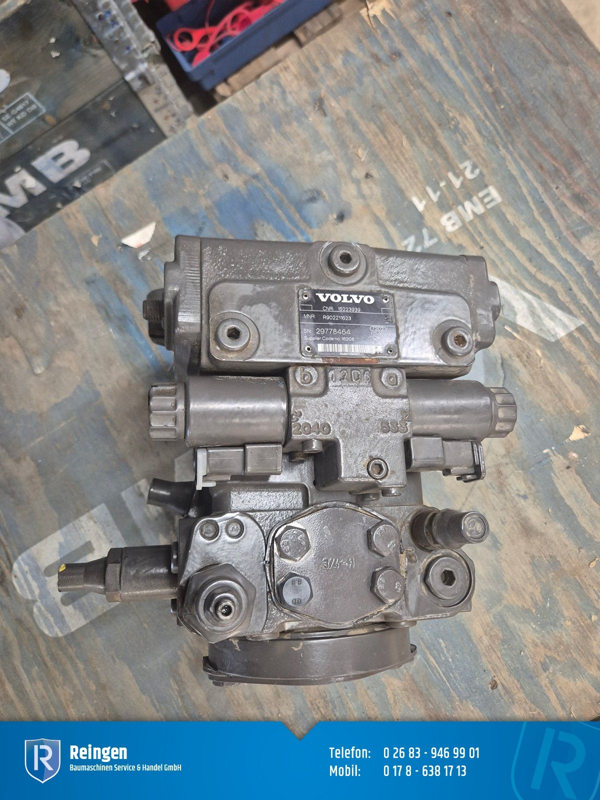 Hydraulikpumpe Volvo A4VG40, gebraucht, ca. 1.900 Bh