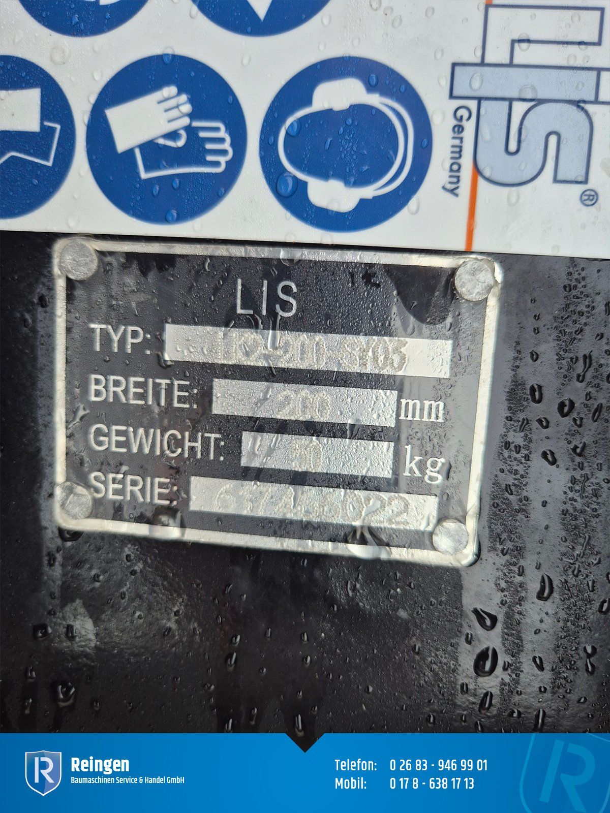Tieflöffel Lis, 200 mm Breite, MS03-Aufnahme, 50 kg